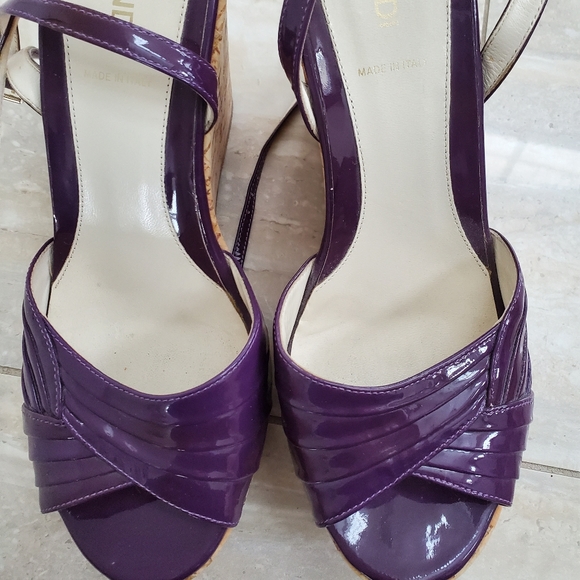 Fendi patent leather cork wedges - Picture 2 of 6